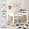 Twin Size Wood Loft Bed with Ladder - 3 of 4