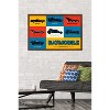 Trends International DC Comics Batman: 85th Anniversary - Minimalist The Batmobiles Framed Wall Poster Prints - 2 of 4