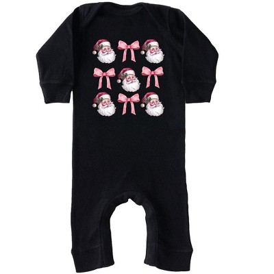 The Juniper Shop Coquette Santa Chart Baby Romper