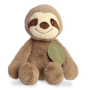 ebba Large Silas Sloth Eco ebba Eco-Friendly Baby Stuffed Animal Brown 12.5" - 1 of 4
