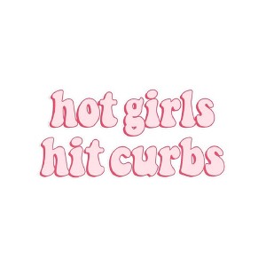 TruAIR Hot Girls Hit Curbs Car Sticker - 1 of 4