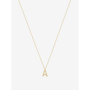 Bearfruit Jewelry Textured Initial Letter Necklace - 1 of 4