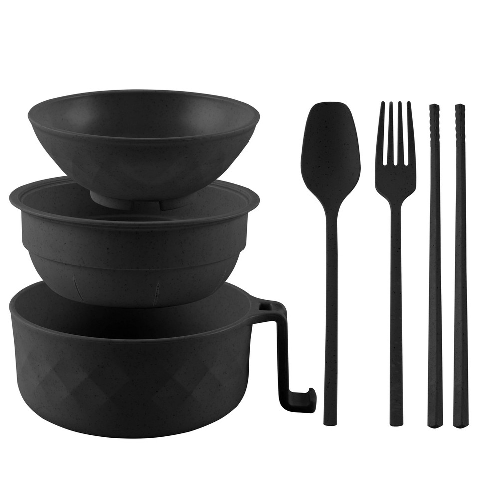 Cook With Color Microwaveable Ramen Bowl Black