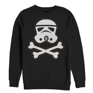 Men's Star Wars Halloween Stormtrooper Crossbones Sweatshirt - 1 of 3