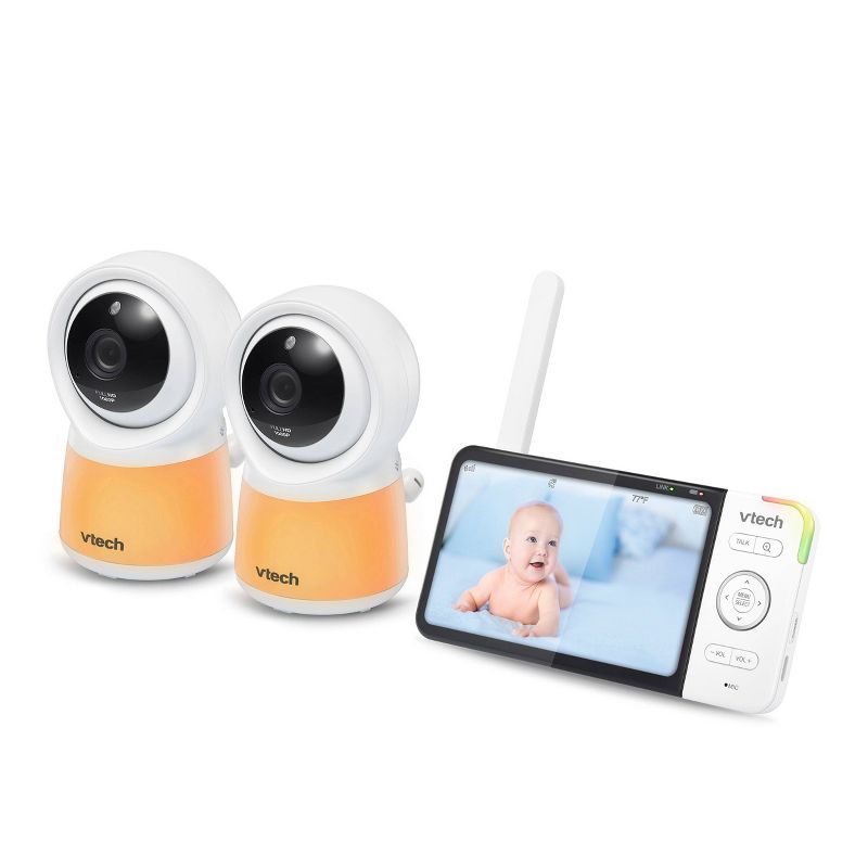 VTech Video Monitor with 2 fixed 5&#34; Smart Full HD Camera RM5754-2, 3 of 12