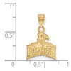 Black Bow Jewelry 14k Yellow Gold Furman Paladins NCAA Small Pendant - 2 of 3