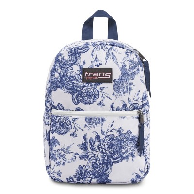 jansport navy blue floral backpack