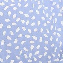 sky blue with white dots