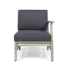 Syemin Patio Modern Accent Chairs, Outdoor Conversation Chairs, with Leisure Used, for Backyard, Garden, Gray, 26"*28"*32.75" - 4 of 4
