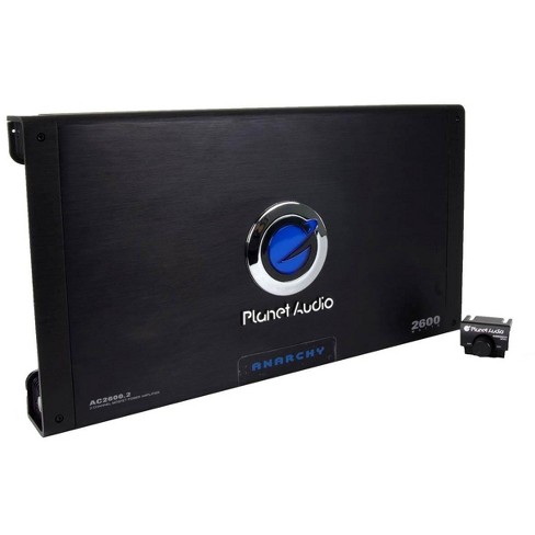 SoundXtreme Car Amplifiers ST-2500.2 5000W 2 Channels Class AB MOSFET Amp 2/4 Ohm Stable with Remote Sub Control 