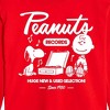Peanuts Charlie Brown Records Cropped Long Sleeve T-Shirt - Red - 2 X-Large - 2 of 3