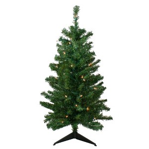 Northlight 3' Prelit Artificial Christmas Tree Medium Mixed Classic Pine - Clear Lights - 1 of 4