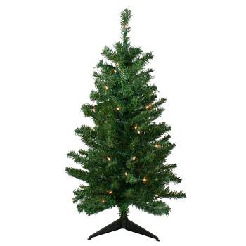 Northlight 3' Prelit Artificial Christmas Tree Medium Mixed Classic Pine - Clear Lights