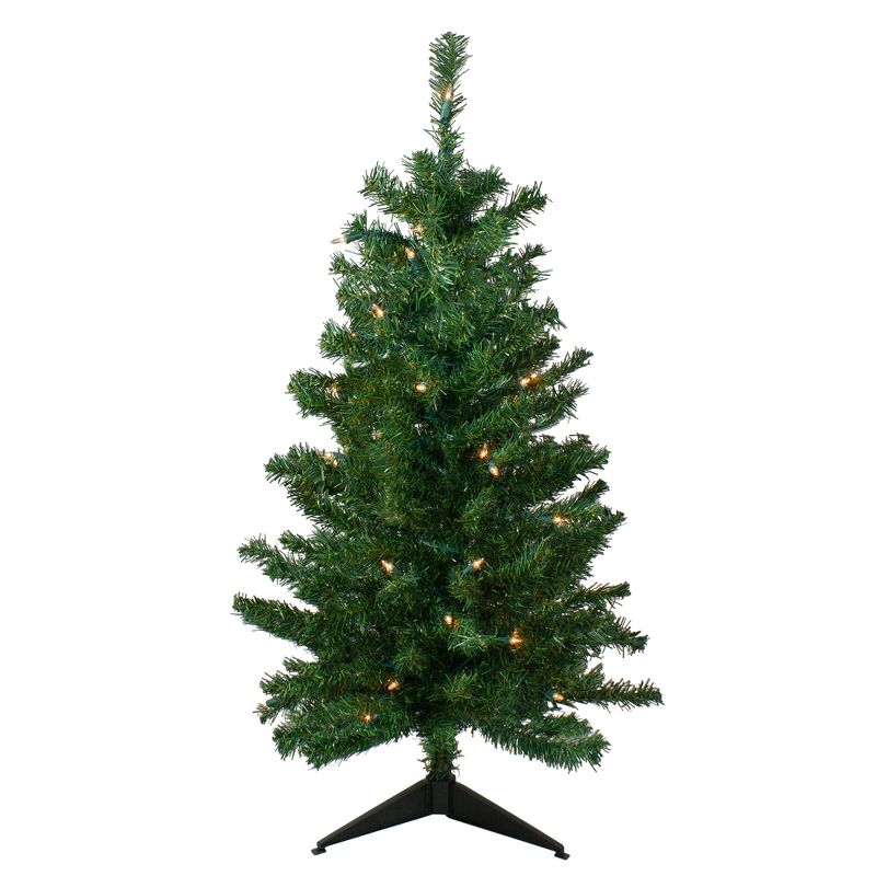 Northlight 3' Prelit Artificial Christmas Tree Medium Mixed Classic Pine - Clear Lights, 1 of 7