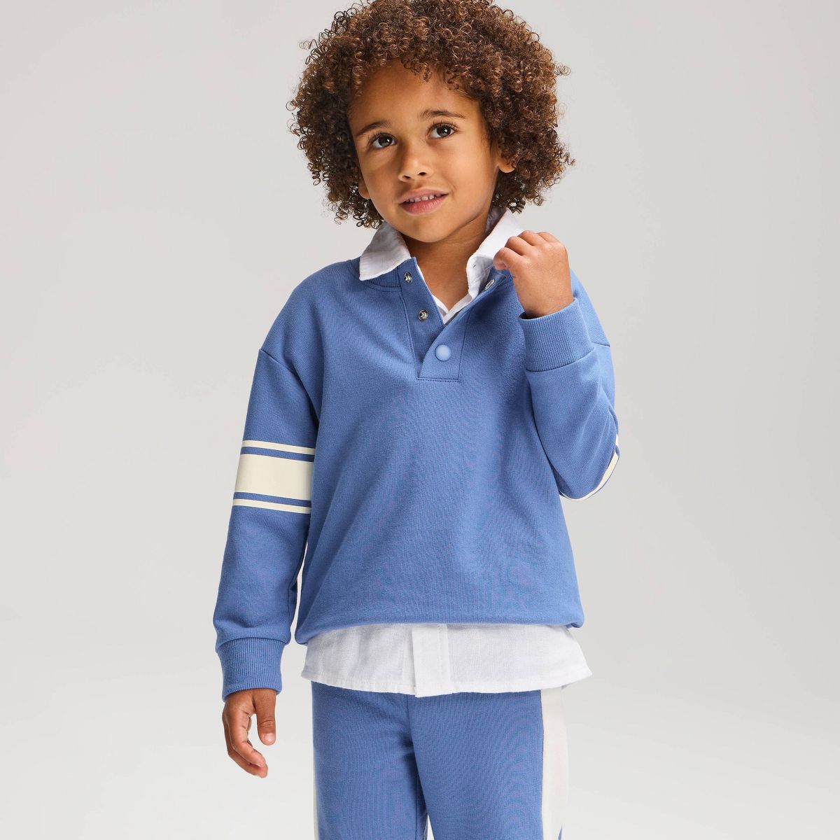 Toddler Boys' French Terry Colorblock Sweatshirt - Cat & Jack™ - thumbnail 7