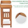 VYNXARIA Folding Potting Bench ¨C Durable Solid Wood Garden Workstation with Shelves! - 2 of 4