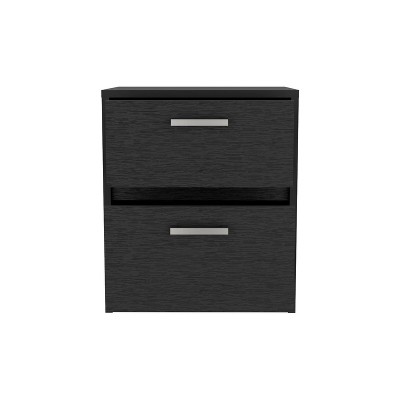 NicBex Nightstand with Drawer,Modern Side Table with Storage Space,Bedside Table for Bedroom,Living Room,Black/White