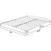 6 Inch Metal Platform Bed Frame Low Profile with Sturdy Steel Slats Support,Mattress Foundation, No Box Spring Needed, Easy Assembly,Black - 2 of 4