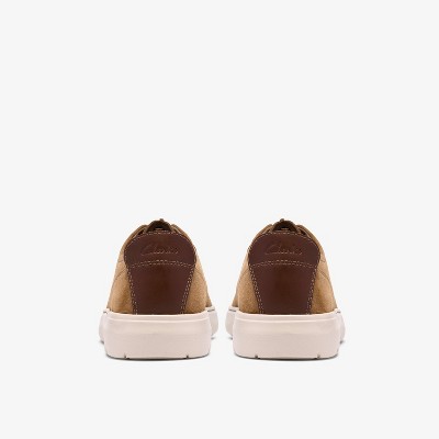 Clarks Mens Flexwell Tie Sand Suede Shoes 9.5 Medium — фото 5