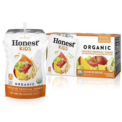 Honest Kids Twisted Tropical Tango - 8pk/6.75 Fl Oz Pouches : Target