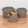 Colonial Mills Monaco Basket, 16"x16"x12", Grey - 3 of 3
