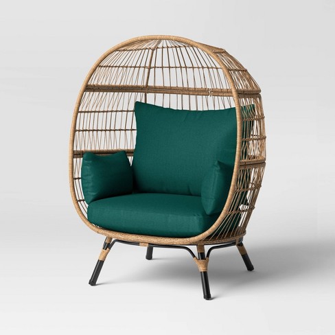 Wicker egg outlet chair target