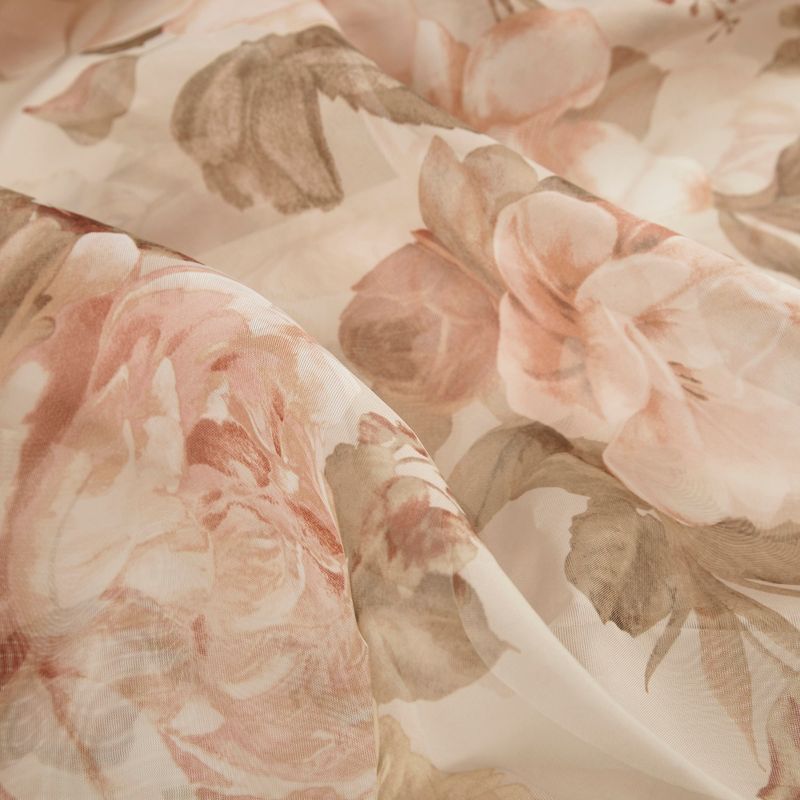 Simone Printed Floral Voile Sheer Scarf, 5 of 7
