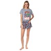 Marvel Womens' Classic Comic The Avengers Characters Pajama Set Shorts Grey - 2 of 4
