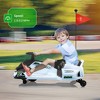 12V Electric Ride On Truck Car with Remote Control, Kids Ride On Car with Led Lights, Music, Safety Belt,Double Doors, for Boys and Girls - 3 of 4