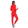 Women's 2 Piece Velour Tracksuit Set - White Mark - 3 of 4