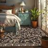 Modern Washable Area Rugs for Living Room Non Slip Stain Resistant Ultra Soft Floral Rug Carpet Floor Mat for Bedroom Dining Room Office - 3 of 4