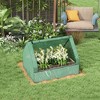 Outsunny Raised Garden Bed with Mini Greenhouse, Outdoor Planter Box - 3 of 4