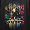 Black Adam Group Shot Juniors Black Crop T-shirt - 2 of 3