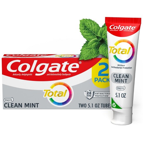 Colgate Total Clean Mint Paste Toothpaste - 5.1oz/2pk : Target