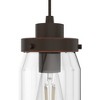 3-Light Devon Park Cluster Linear Onyx Bengal - Hunter Fan: UL Listed, Adjustable Height, Metal & Glass - 2 of 4