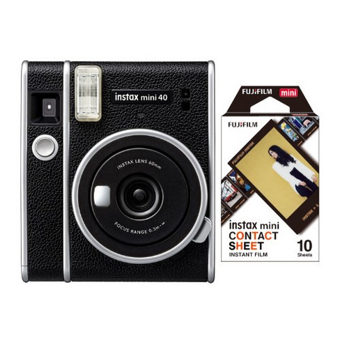 voorzien Verduisteren Memo Fujifilm Instax Mini 40 Instant Film Camera With Contact Sheet Instant Film  : Target