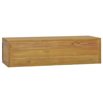VidaXL Wall-mounted Bathroom Cabinet 43.3"x17.7"x11.8" Solid Wood Teak