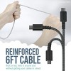Smartish 2 in 1 USB C to USB C/Lightning Cable - Crown Joule - 6 Ft Fast Charger - 4 of 4