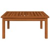 vidaXL Patio Lounge Table 24.8"x24.8"x11.8" Solid Acacia Wood - 2 of 4