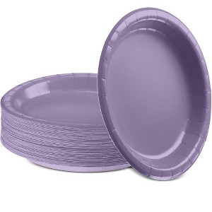 SparkSettings Disposable Dessert Paper Plates 6 3/4 Inches, Pack of 50 - 1 of 4