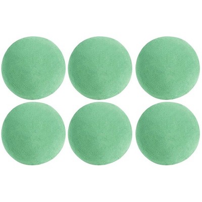 Juvale 6-Pack Green Floral Craft Foam Ball Spheres for Arrange Flowers, 4.8-Inch