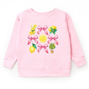 The Juniper Shop Coquette Lemonade Chart Youth Sweatshirt - XS - Pink - 1 of 3