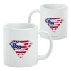 Superman USA American Flag Shield Logo Ceramic Coffee Mug, Novelty Gift Mugs for Coffee, Tea and Hot Drinks, 11oz, White - 2 of 4