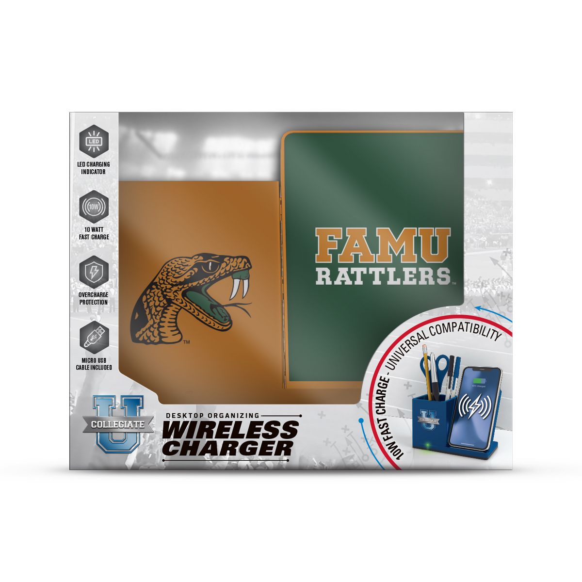 SOAR NCAA Wireless Charger and Desktop Organizer- Florida A&M - thumbnail 2