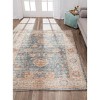 Floral Jute/Chenille Border Rug Blue/Ivory - 3 of 4