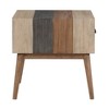 Treasure Trove Accents Wellington One Drawer End Table: Square MDF Nightstand, ed, 24" H - 3 of 4