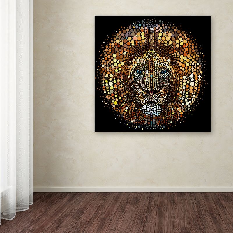 Trademark Fine Art -ALI Chris 'Paint Dawb Lion' Canvas Art, 3 of 4
