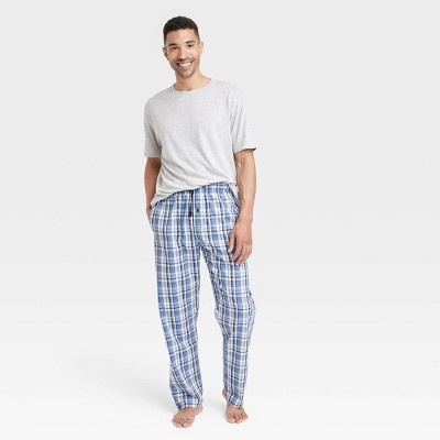 Men's Tartan-Style Flannel Pajamas - Green Navy