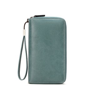 FATMOON Women’s Wallet,RFID Blocking Wallet with Double Zipper & 12+ Card Slots - Large Capacity Travel Purse for Daily Use,and Shopping - 1 of 4