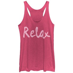 Women's CHIN UP Relax Racerback Tank Top - 1 of 3